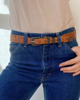 DIXIE vintage 70s floral tooled leather belt – LuAnne Vintage